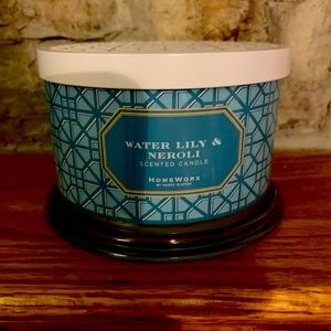 Water Lily & Neroli  4 wick candle NEW Slatkin